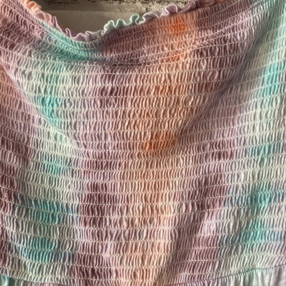 Torrid Babydoll Knit Smocked Off-Shoulder Bell Sleeve Top - Picture 7 of 9